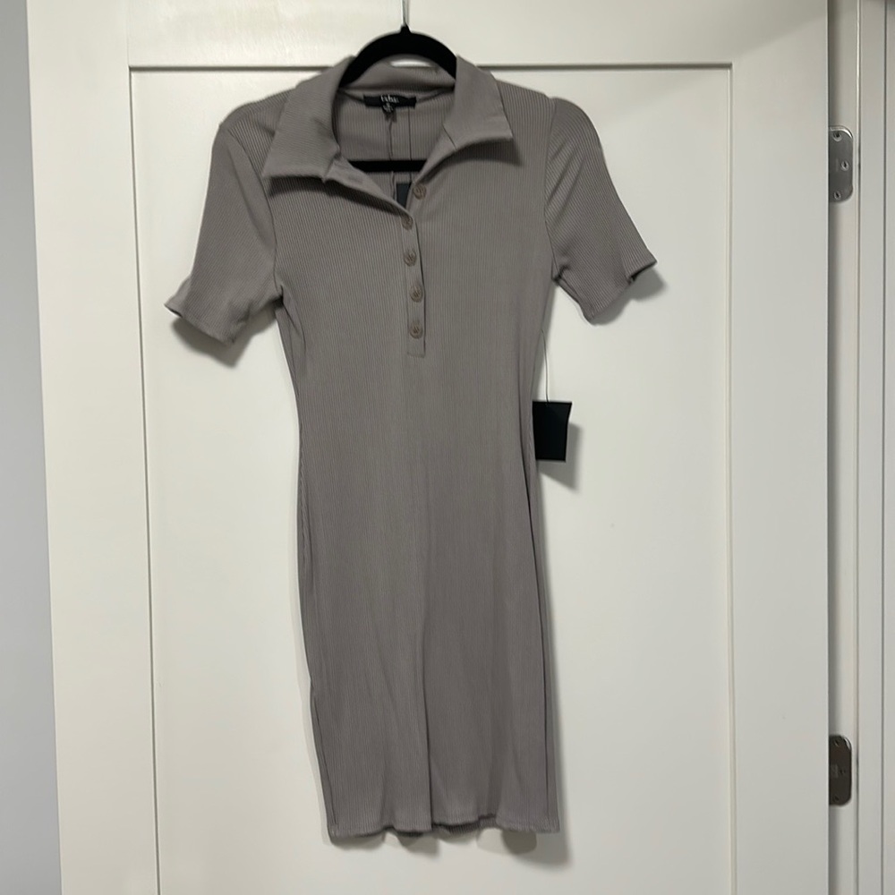 NWT lulus collared ribbed dress